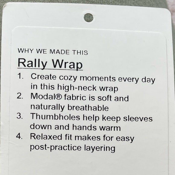 Lululemon Rally Wrap - Picture 8 of 8